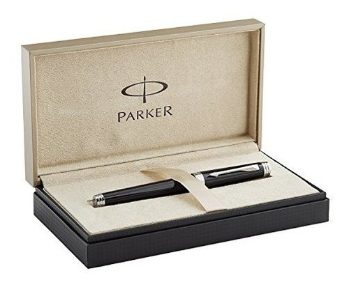 Parker Premier Monocromo Negro Edition, Rollerball Pen Con B