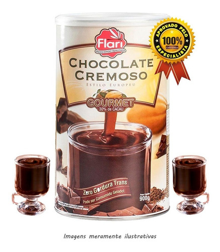 Chocolate Quente Italiano 30% Cacau Lata De 900g