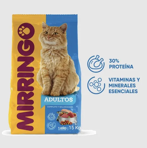 Alimento Para Gatos Mirringo Adulto De 15 Kilos