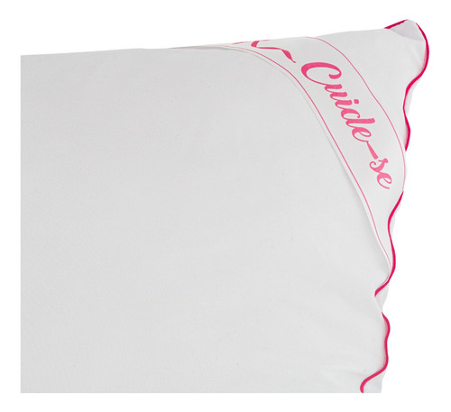 Travesseiro De Espuma Amora Rosa 50x70x20 Fibrasca