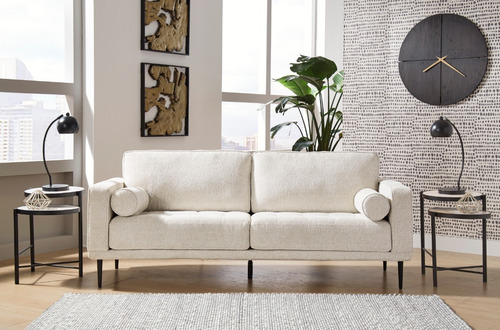 Sofá Y Loveseat Elegante Y Moderno, Sofá Blanco Minimalista