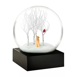 Lab In The Woods Snow Globe