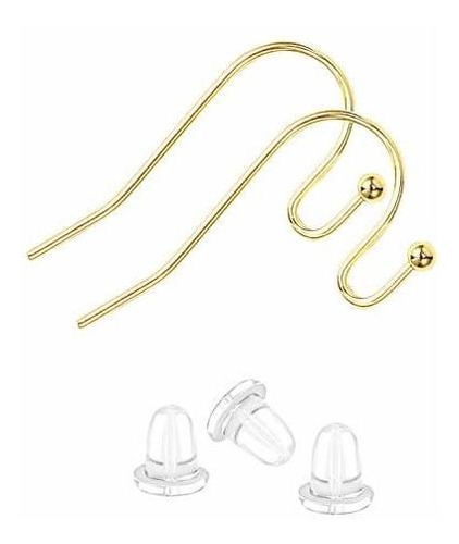 Ganchos De Oro Para Aretes Hipoalergénicos 14k