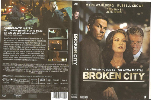 Dvd Original Broken City Wahlberg Russell Crowe Zeta Jones