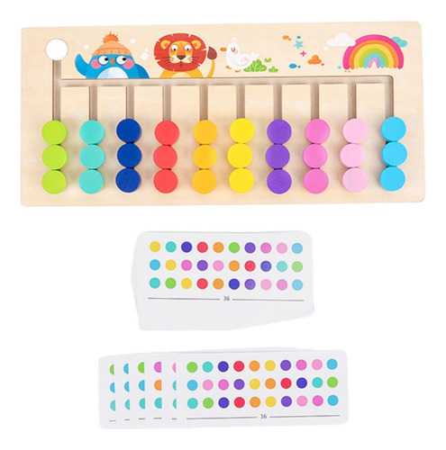 Montessori Toys Slide Puzzle Juegos De Mesa Para 10 Colores