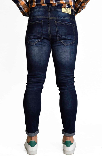 Imagen 3 de 6 de Pantalón Skinny Hombre Mezclilla Dark 215
