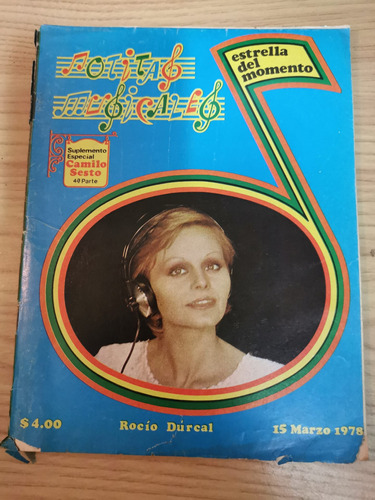 Revista Notitas Musicales Rocío Dúrcal 1978