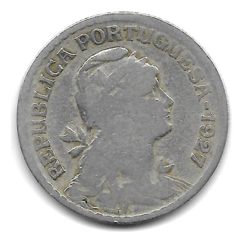 Portugal Moneda De 1 Escudo Año 1927 Km 578 - Buena+