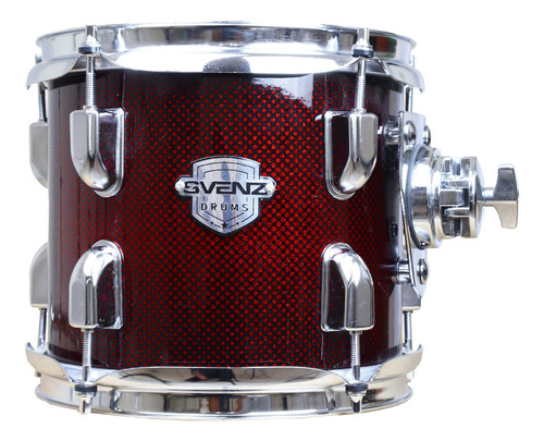 Batería Svenz Dragonfly Dgx-5 Metal Platillos, Banco. Color Red Misty Diamond Rmd