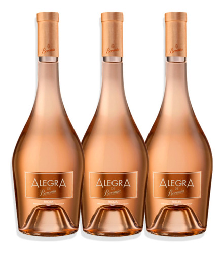 Vino Rosado Beronia Alegra Garnacha Tempranillo 750ml X3