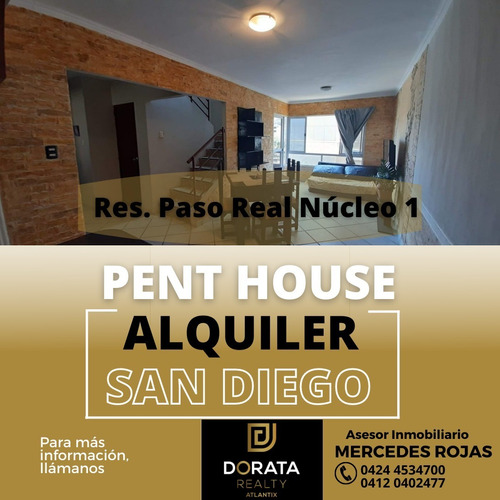 Imagen 1 de 17 de Alquiler Pent-house Dúplex En San Diego, Res. Paso Real. Nucleo 1 . 
