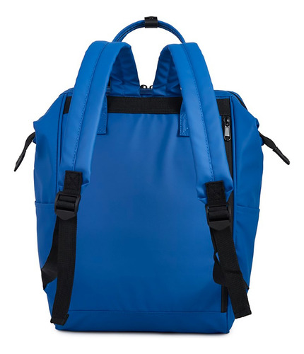 Mochila Resistente Everlast Con Espalda Y Tiras Acolchadas Color Azul Diseño De La Tela Lisa