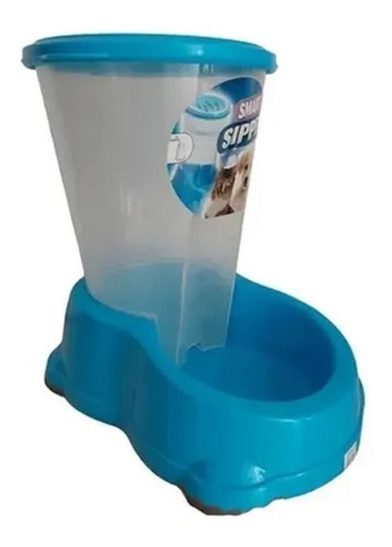 Dispensador Automático Perro Croquetas 3l Moderna Azul Cielo