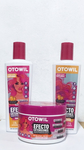 Combo Shampoo E.extensiones Acondicionador+tratamiento X240g