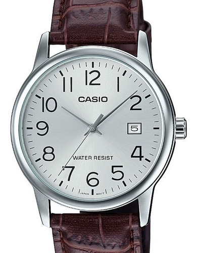 Relógio Casio Masculino Collection Couro Mtp-v002l-7b2udf-br