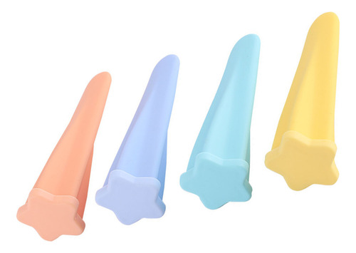 4pcs Silicone Ice Pop Mold Dustproof Safety Freezing Ice