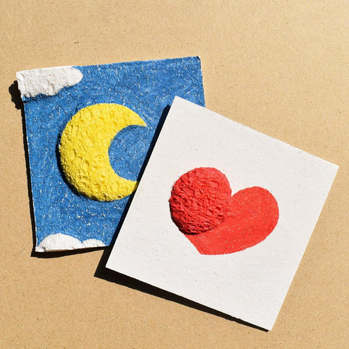 Papel Con Textura De Espuma Mágica, Tarjetas De Celulosa Bla
