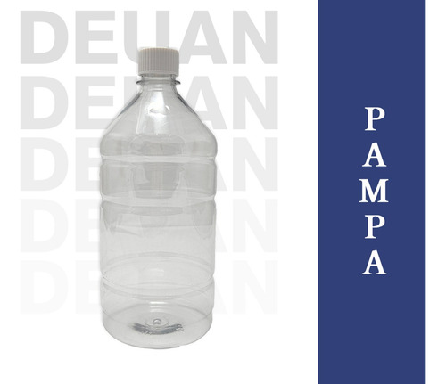 Botella Pet 950cc Rosca 28 Vacía Transparente Pack X25 Negra