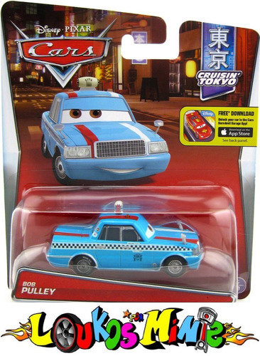 Disney Cars Bob Pulley Taxi Cruisin Tokyo Lacrado Mattel