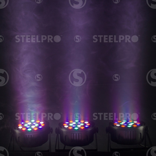 Imagen 5 de 7 de Steelpro Cañon Led Par 18x15w - Rgbw - 4en1 - Dmx 1518-4par
