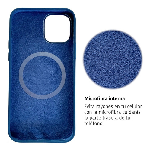 Imagen 3 de 10 de Funda Para iPhone Magsafe Magnética Silicona Case Protector