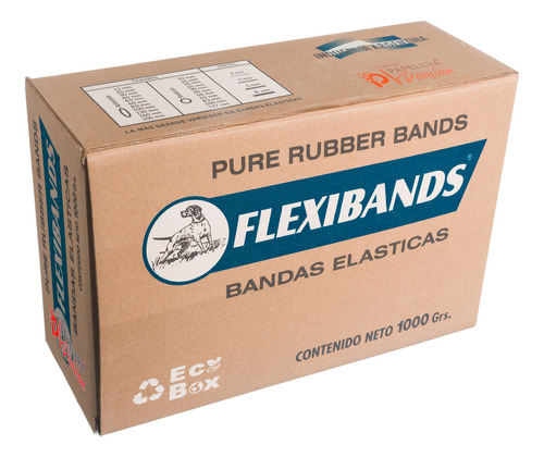 Banditas Elásticas Bandas Flexibands Caja 1kg Latex 40mm