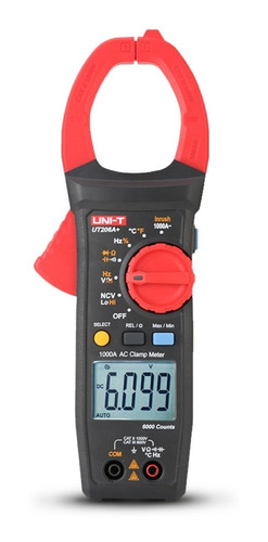 Pinza Amperimétrica Multímetro De 1000a Uni-t Ut206a+