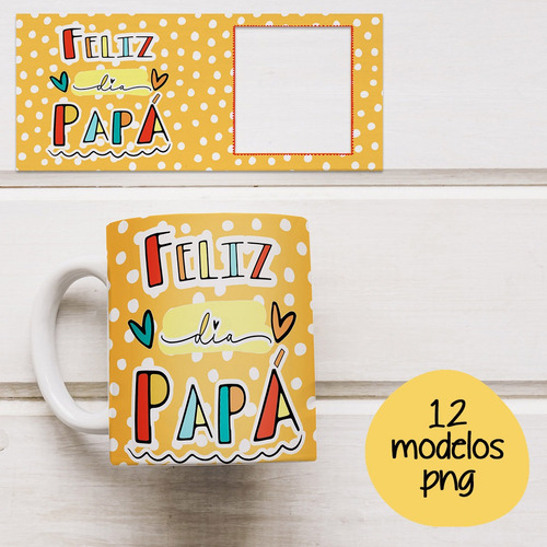 Plantillas Tazas Día Del Padre Marco Para Fotos Sublimacion