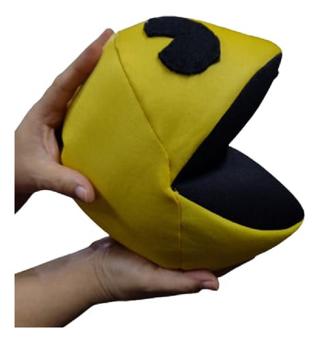 Muñeco Simil Pacman Tela 20 Cm  Videojuego