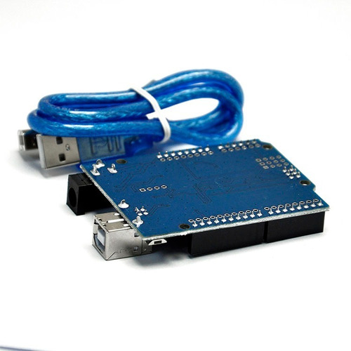 Imagen 2 de 2 de Tarjeta De Desarrollo Uno R3 Compatible Arduino + Cable Usb