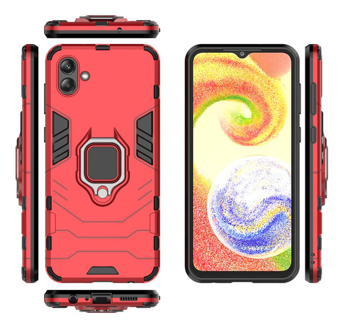 Funda Para Galaxy A04 4g (sm-a045f/ds Sm-a045m/ds) Rojo Shel