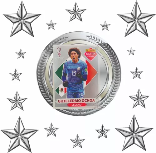 Sticker EXTRA Bordô: Figurinha do Guillermo Ochoa- Álbum Copa do Mundo 2022  – Vício Mania Figurinhas