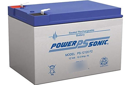 Powersonic Ps-12120 f2  12 volt/12 amp Hour Sealed Lead Aci