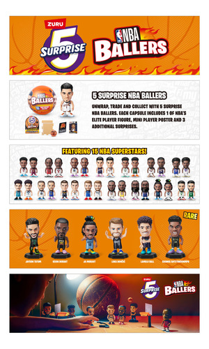 Zuru 5 Surprise Nba Figura Colección Legend Basket 2 Cápsula