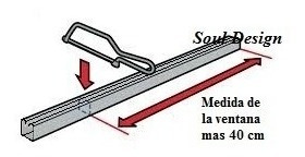 Imagen 8 de 8 de Riel Europeo Para Cortinas De 2,20 Mts