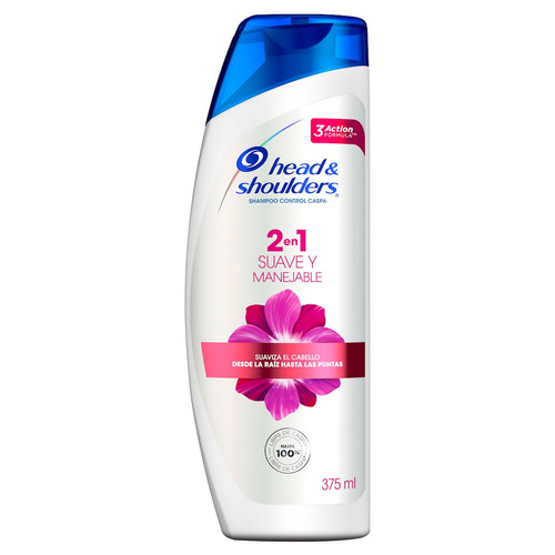 Imagen 1 de 1 de Shampoo 2 en 1 Head & Shoulders Suave Y Manejable 375 ml