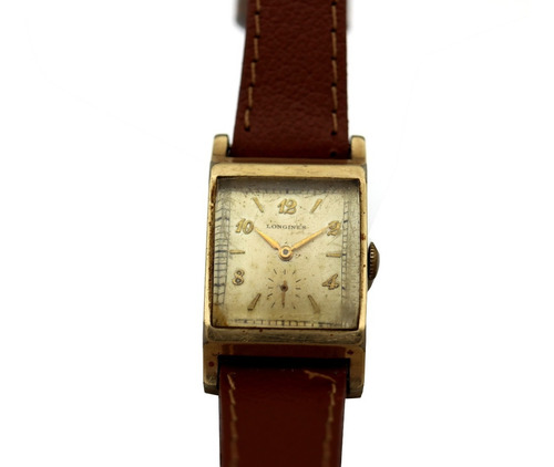 Relogio De Pulso Longines Quadrado Folheado Ouro 10k J22491