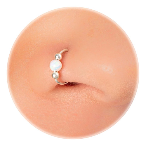 Piercing De Nariz De Plata Esterlina 20g Aro De Nariz B...