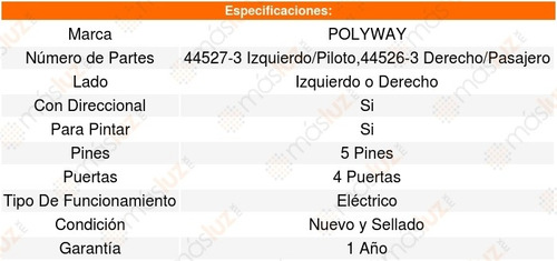 Espejo Polyway Mazda Cx5 13_15