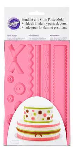 Wilton Silicone Ribbon Y Tela Fondant Y Molde De Pasta De De