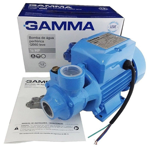 Electro Bomba Agua Periferica Gamma Qb60 Monofasica 1/2hp Ki