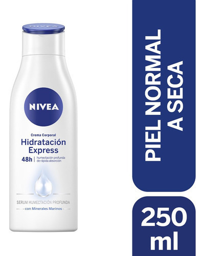 Crema Corporal Nivea Hidratación Express 250ml