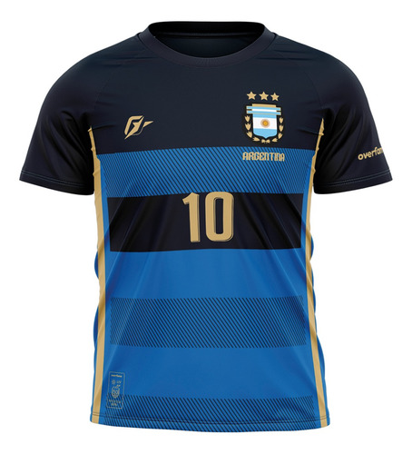 Camiseta Filtro Uv Infantil Argentina Copa Retrô Tri Campeã
