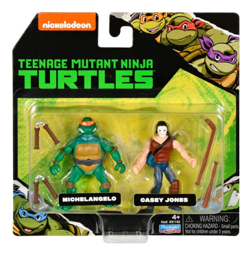 Tortugas Ninjas Minifiguras Pack X2 Con Armas ELG 81140