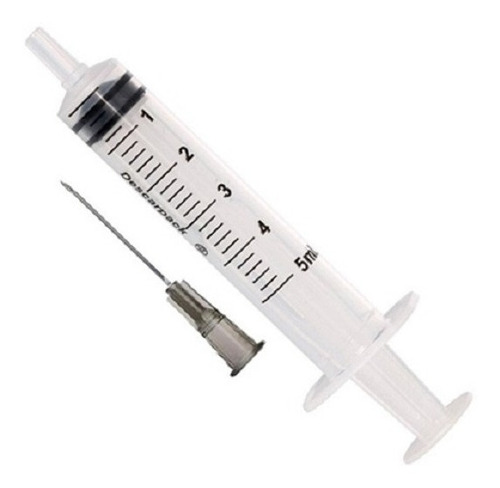 Seringa 5ml Slip Com Agulha 25x0,7 Slip Kit 400un-descarpack Capacidade Em Volume 5 Ml