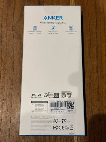 Anker 553- Adaptador Usb C Mac Com 8 Funcoes Cinza-escuro