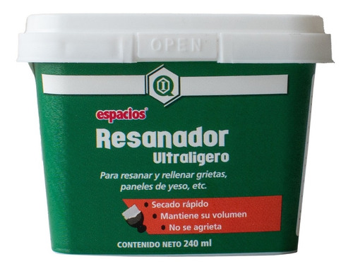 Resanador Para Grietas Y Orificios En Muros / 240 Ml/ Blanco
