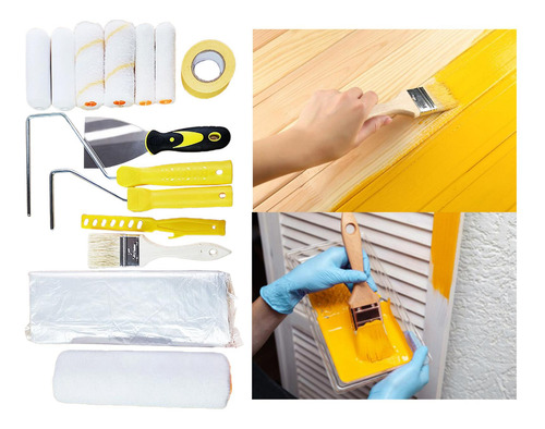 Siestas De Rodillo De Pintura De Pared Ligera, 14 Piezas