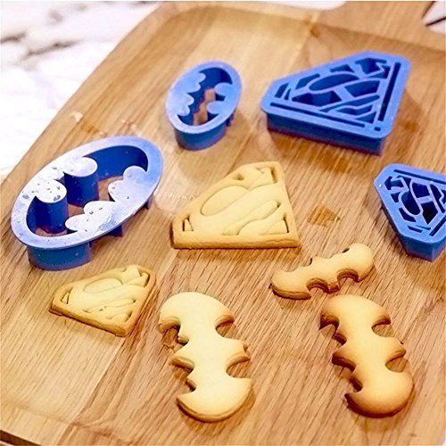 Set De 4 Galletas Con Estampado De Dibujos Animados De Super
