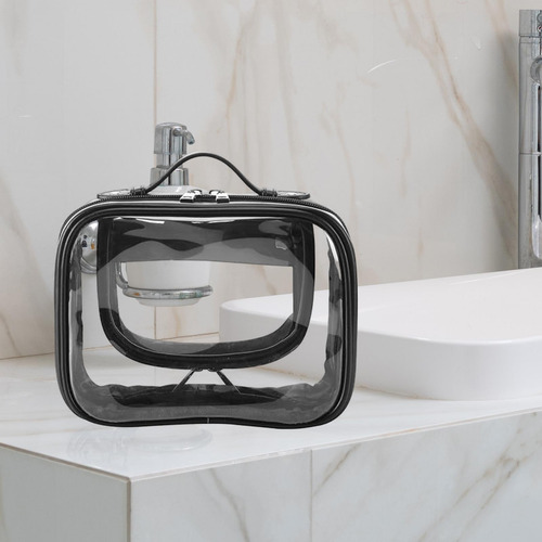 Estuche De Cosméticos Transparente Con Múltiples